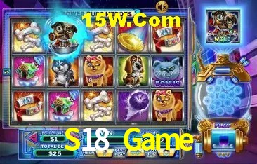 Interface moderna da plataforma S18 Game
